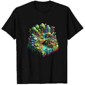 Discover Voxel Enchanted Forest T Shirts