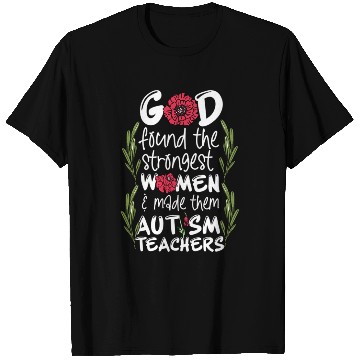Discover Woman Autism Teacher T Shirts