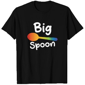 Discover Big Spoon LGBT Pride Gay Lesbian Couple Matching T Shirts