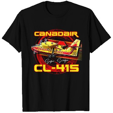 Discover Canadair cl-415 Super Scooper firebomber Aircraft T Shirts