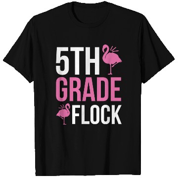 Discover 5th Grade Flock Back to School Flamingo T Shirts