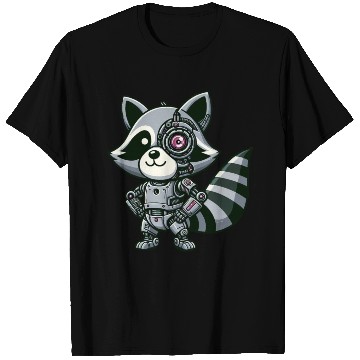 Discover Cool Raccoon Robot T Shirts