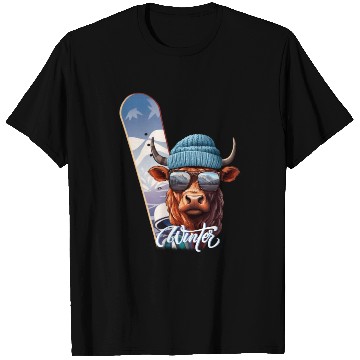 Discover Winter sports, Charly the Snowboarder T Shirts