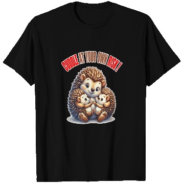 Discover Hedgehog Family Hug, Cuddle Caution Cute T Shirts