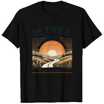 Discover Retired 2024 The Next Chapter Begins T Shirts