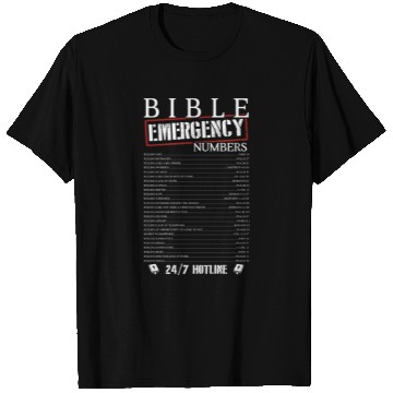 Discover Bible Emergency Numbers T Shirts
