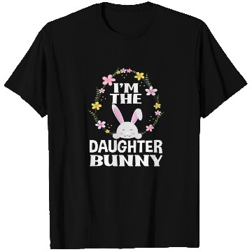 Discover I Am Daughter Easter Bunny Flower Wreath Easter T Shirts