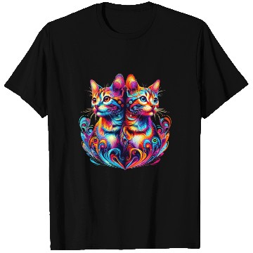 Discover Bengal Kittens Colorful Cats T Shirts