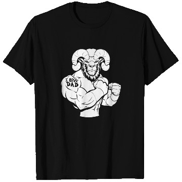 Discover Sheep Biceps Tattoo I Love Dad T Shirts