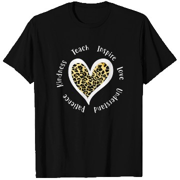 Discover Leopard Print Teacher T Shirts