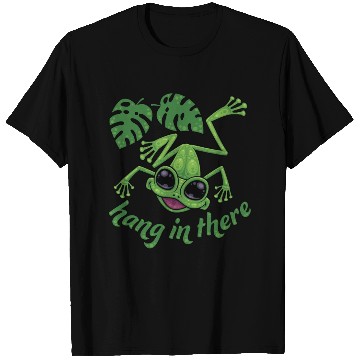 Discover Hang In There Happy Green Tree Frog T Shirts