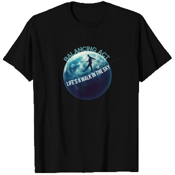 Discover Celestial Balance: Life’s Skyward Journey T Shirts