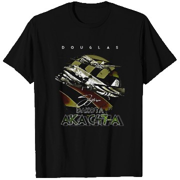 Discover Douglas AKA C-47 Dakota Skytrain Military Version T Shirts