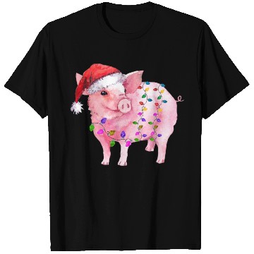 Discover Pig Christmas Light T Shirts