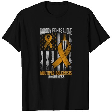Discover multiple sclerosis awareness us flag T Shirts