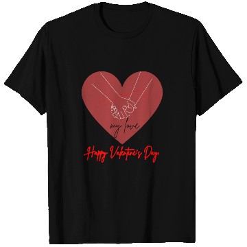 Discover my love" and "Happy Valentine's Day" T Shirts