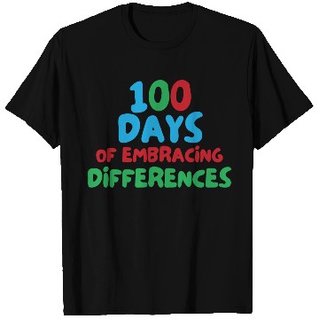 Discover 100 Days Of Embracing Differences Cool Education T Shirts