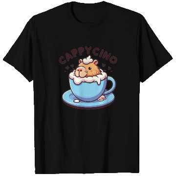 Discover Cappyccino Capybara Coffee Cappuccino T Shirts
