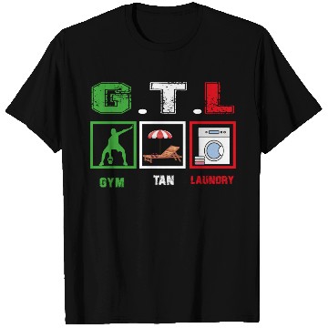Discover Gym Tan Laundry GTL New Italian Flag apparel T Shirts
