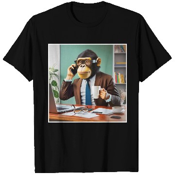 Discover Monkey in business T Shirts