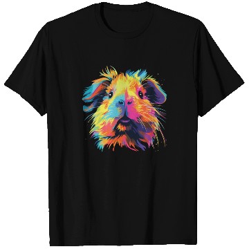 Discover Watercolor Colorful Guinea Pig Colorful T Shirts