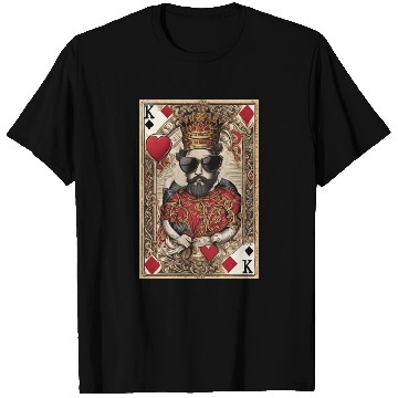 Discover Mens King of Hearts T Shirts Cool T Shirts for Guys