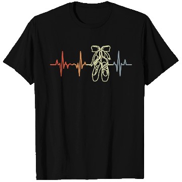 Discover Vintage Ballet Shoes Heartbeat T Shirts