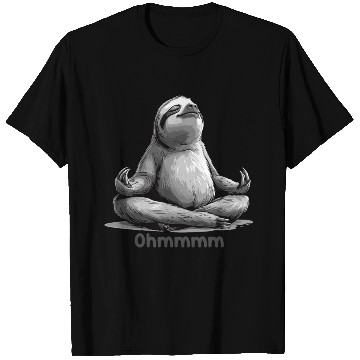 Discover Yoga Sloth Relaxation Chill Chilling Meditation T Shirts