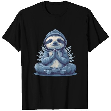 Discover Yoga Sloth Relaxation Chill Chilling Meditation T Shirts