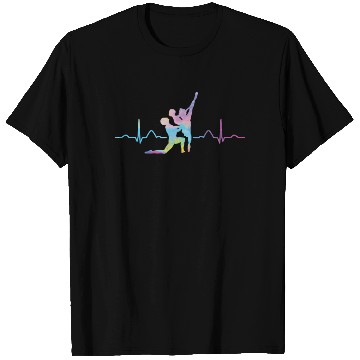 Discover Ballet Dancer Heartbeat EKG Ballerina T Shirts