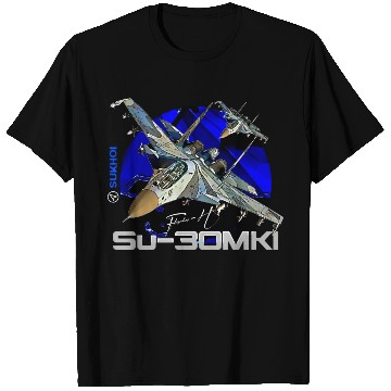 Discover Sukhoi SU-30 MKI Russian Fighterjet T Shirts