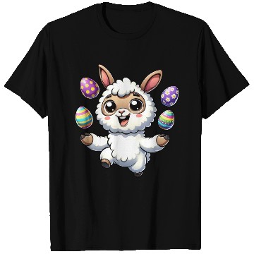 Discover Easter Llama Juggling T Shirts