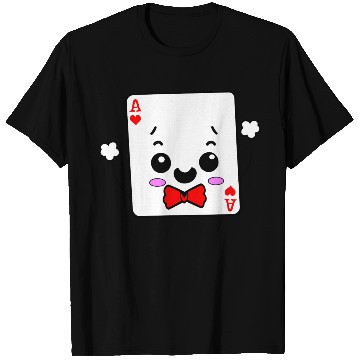 Discover Kawaii Ace of Hearts Playing Card T Shirts