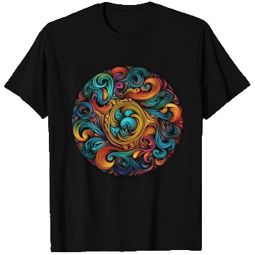 Discover Abstract Spectrum Spiral T Shirts