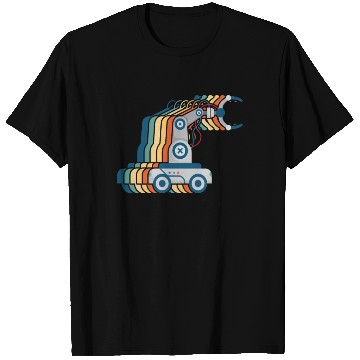 Discover Retro Robot Vintage Robotics Engineer Robotics T Shirts
