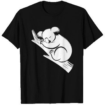 Discover Sleeping Koala On A Branch T Shirts