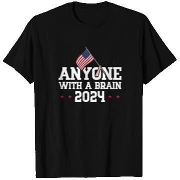 Discover 2024 Brain Vote Democracy Anti-Trump T Shirts