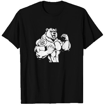 Discover Brown Bear Biceps Tattoo I Love Mom T Shirts