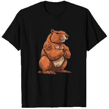 Discover Capybara Biceps Tattoo I Love Mom T Shirts