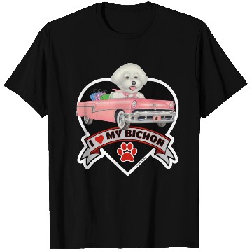Discover A cute I love my Bichon Frise Dog T Shirts