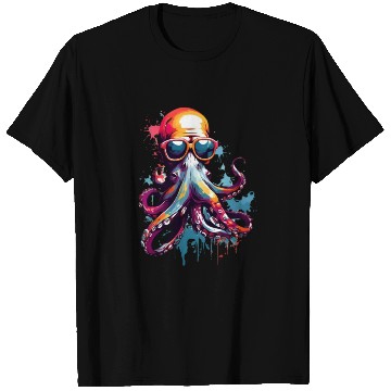 Discover octopus colored unique design T Shirts