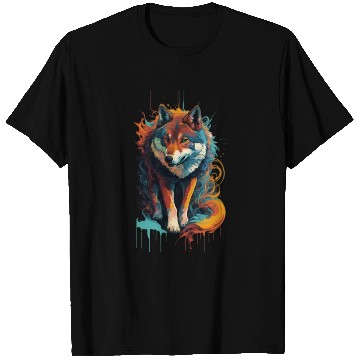 Discover artistic wolf unique design T Shirts