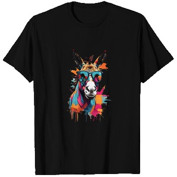 Discover artistic unique donkey design with sun glasses T Shirts