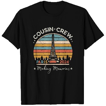 Discover Cousin Crew Paris France Making Memories 2024 T Shirts