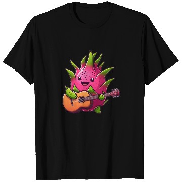 Discover Dragon Fruit Jam: Playing the Guitar T Shirts