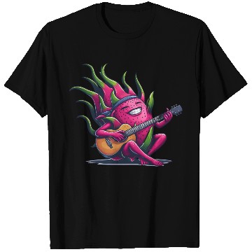 Discover Dragon Fruit Jam: Playing the Guitar T Shirts