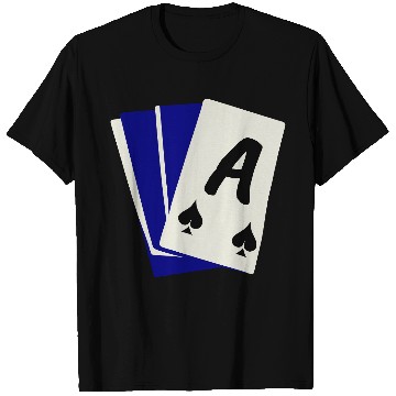 Discover Playing Card Hand, Ace Showing 3 Color Vector T Shirts