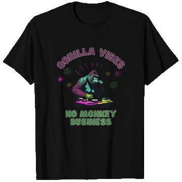 Discover Gorilla Vibes no Monkey Business Gorillas T Shirts