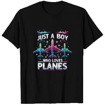 Discover Just A Boy Who Loves Planes T Shirts