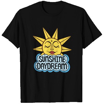 Discover Sunshine Daydream Happy Sun and Cloud T Shirts